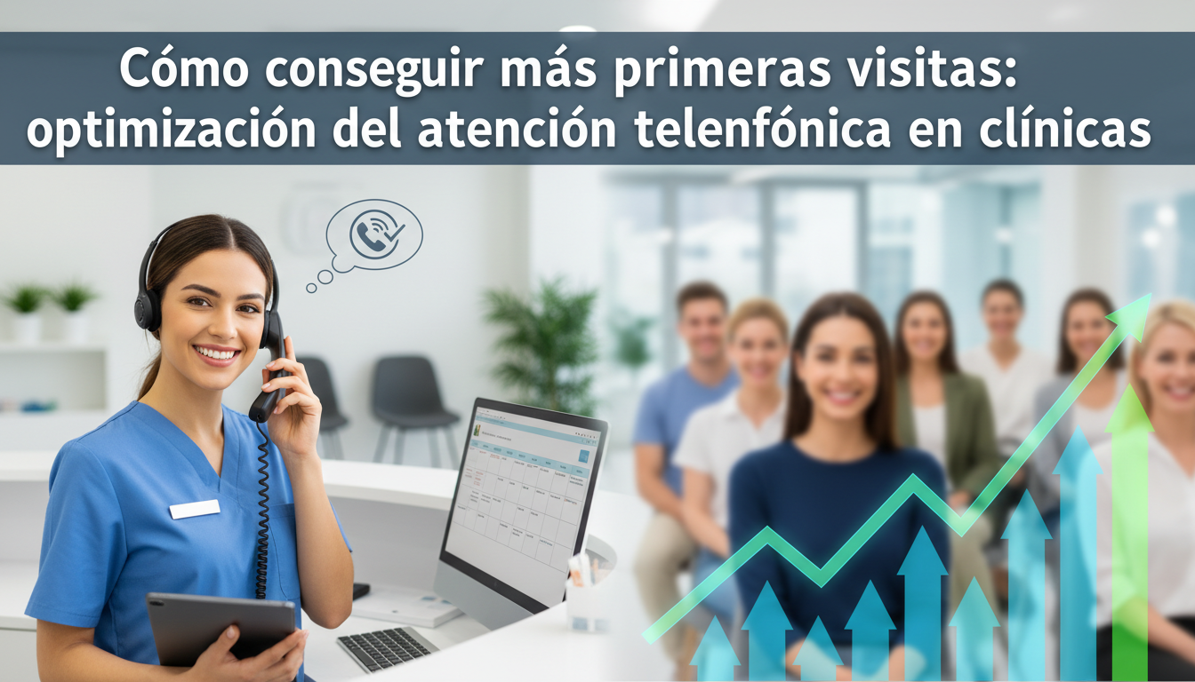 Cómo conseguir más primeras visitas: optimización del proceso de atención telefónica en clínicas