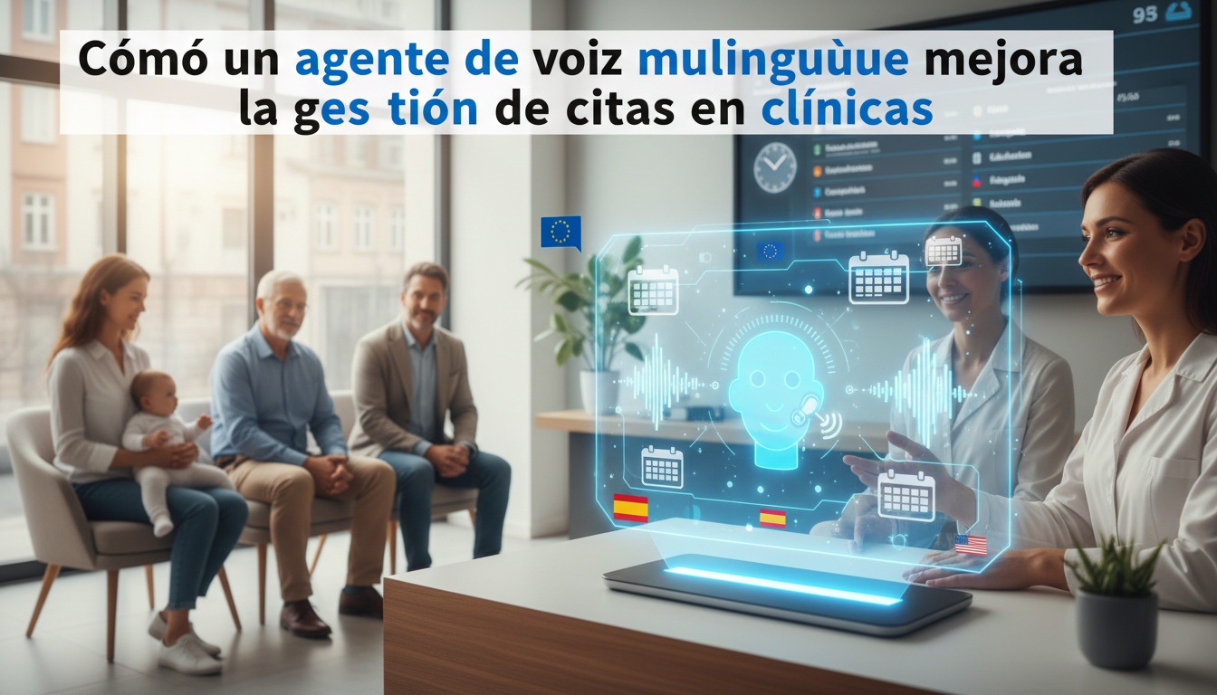 Cómo un agente de voz multilingüe mejora la gestión de citas en clínicas