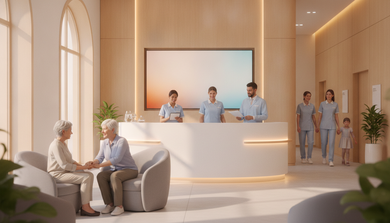 Private clinic team at work