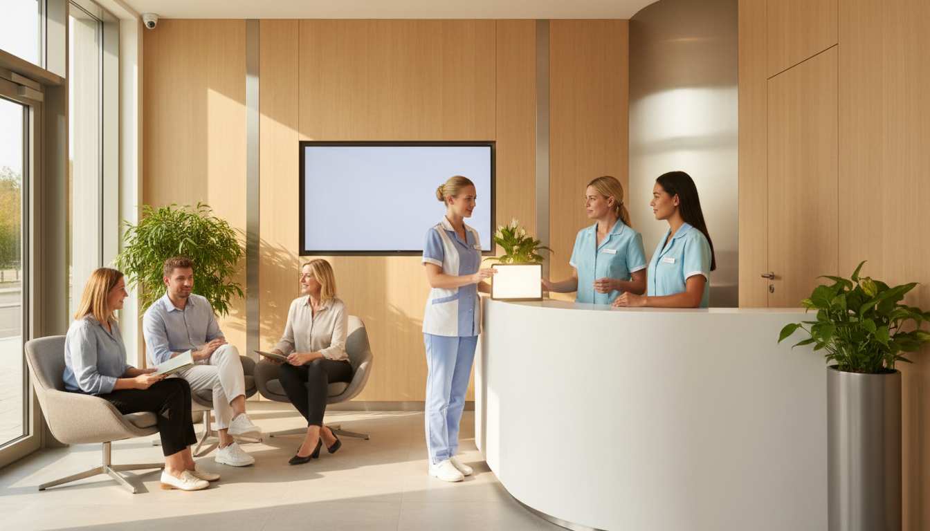 Private clinic team at work