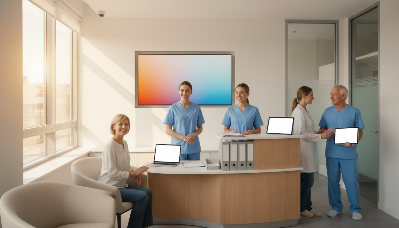 Private clinic team at work