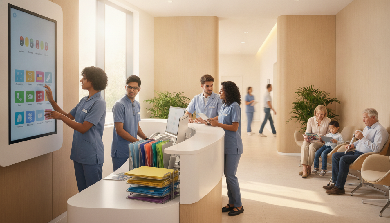 Private clinic team at work