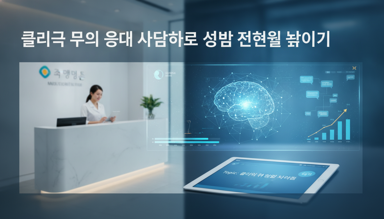 클리닉 문의 응대 자동화로 상담 전환율 높이기
