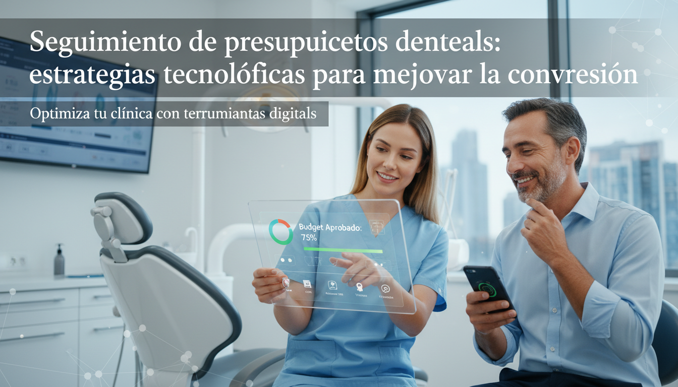 Seguimiento de presupuestos dentales: estrategias tecnológicas para mejorar la conversión