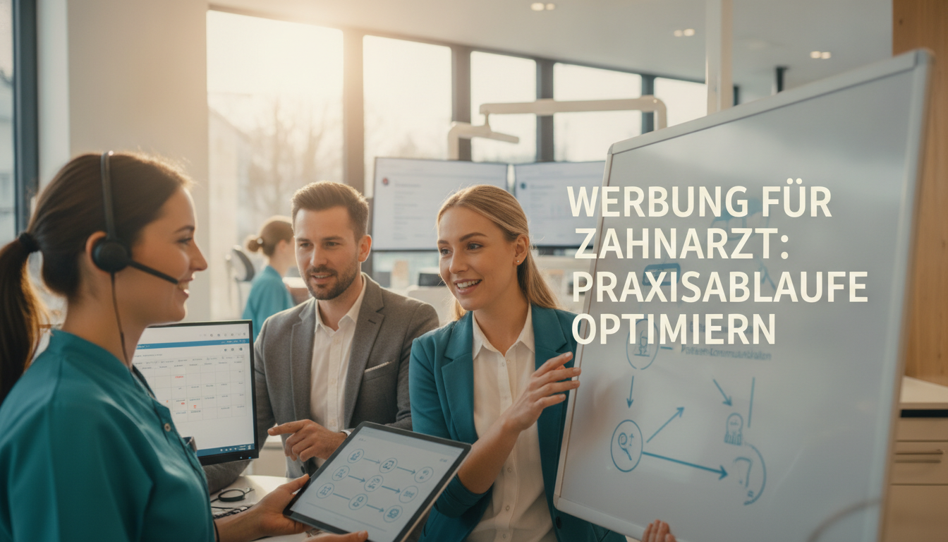 Werbung für Zahnarzt: Praxisabläufe optimieren